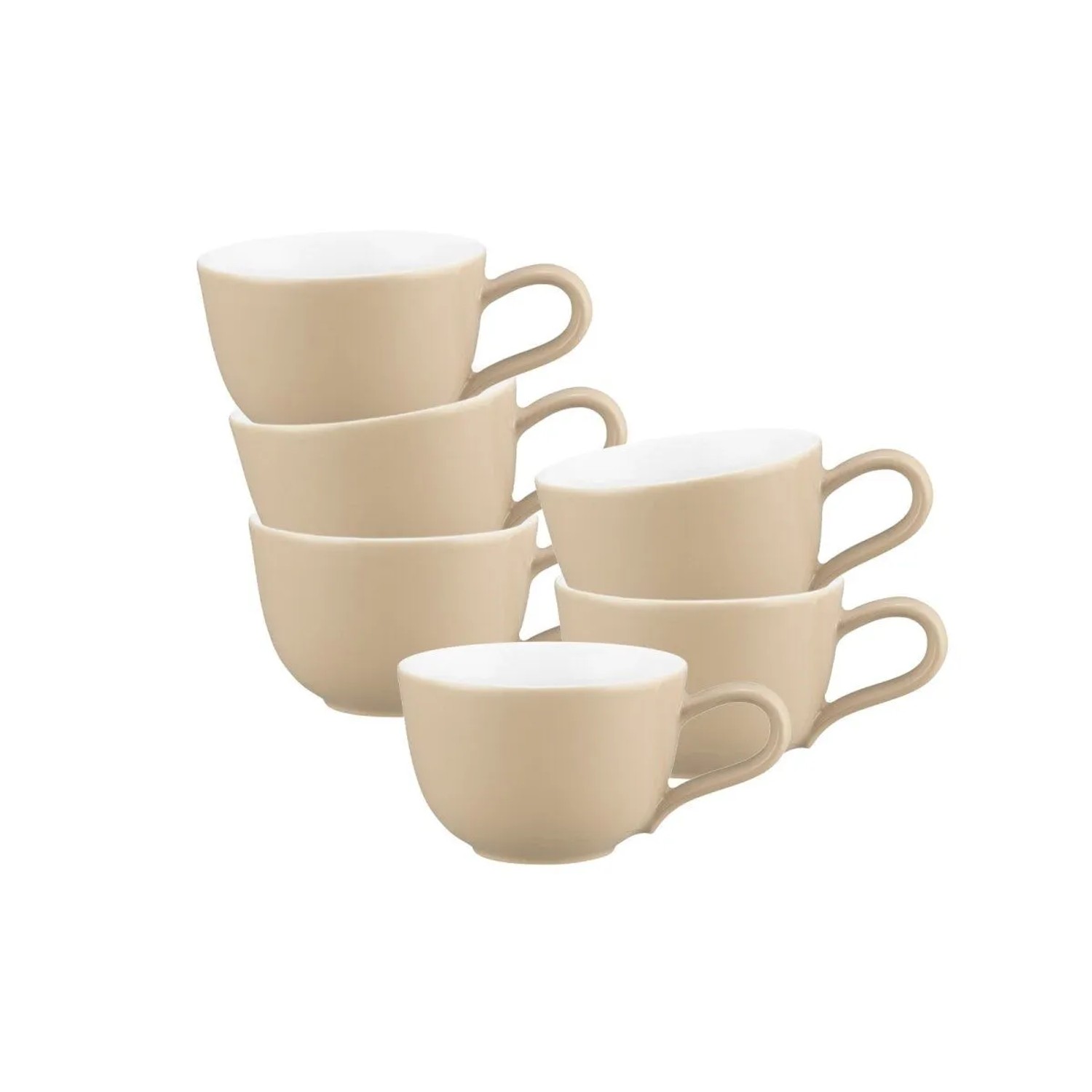 Seltmann Weiden Liberty Pure Colors Espressotasse 90 ml 6er Set Dusty Beige