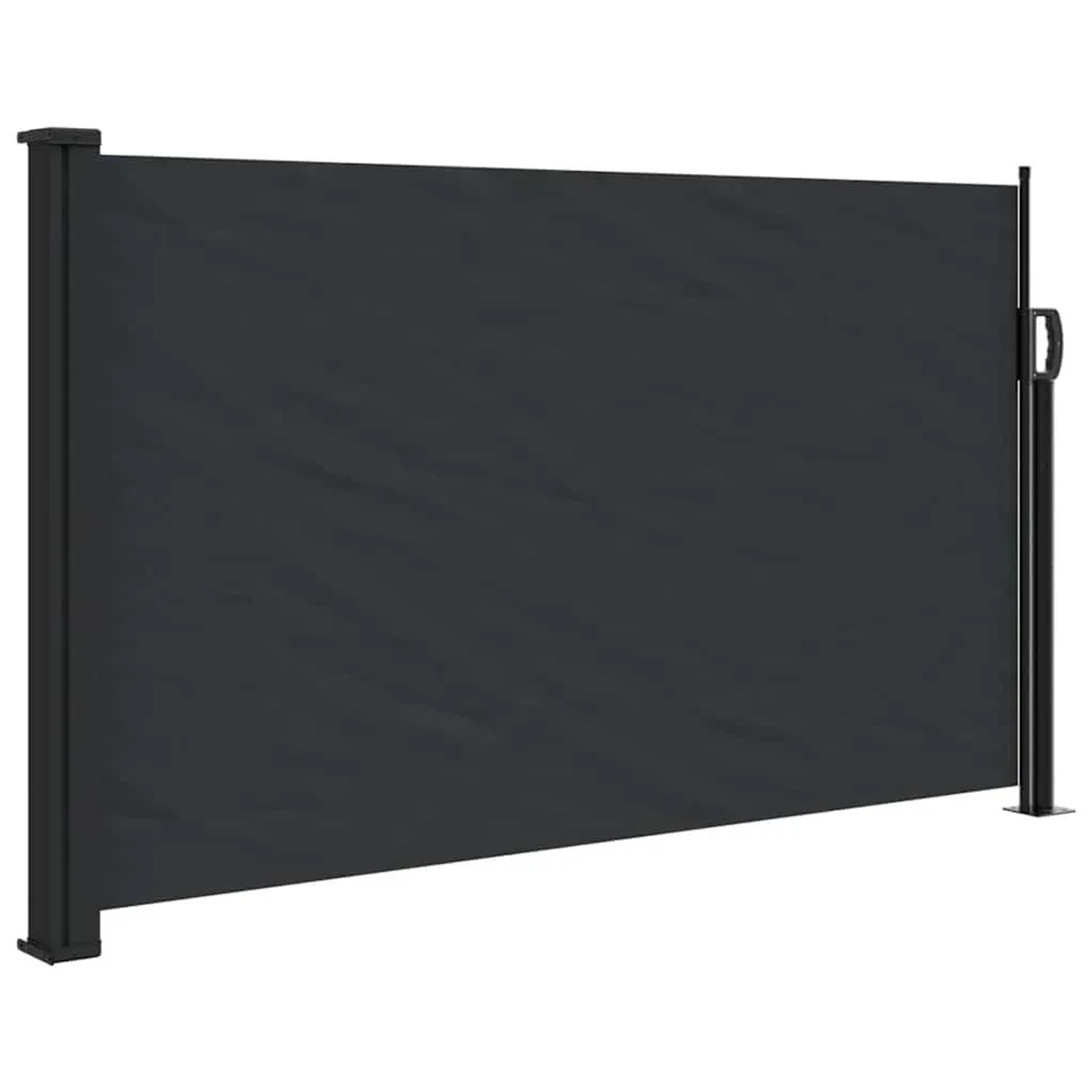 vidaXL Seitenmarkise Ausziehbar Schwarz 120x500 cm 4004399