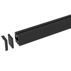 Kesseböhmer Linero MosaiQ Küchenreling Schwarz 900 mm