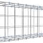 Leere Gabiona C-Ring-Gabione 30x100x20cm mit 10x10cm Maschenweite, zur Befüllung mit Steinen.