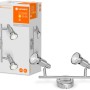 Ledvance LED-Spot, 2-flammig, silberfarben, 17 cm. Deckenleuchte mit zwei Strahlern.