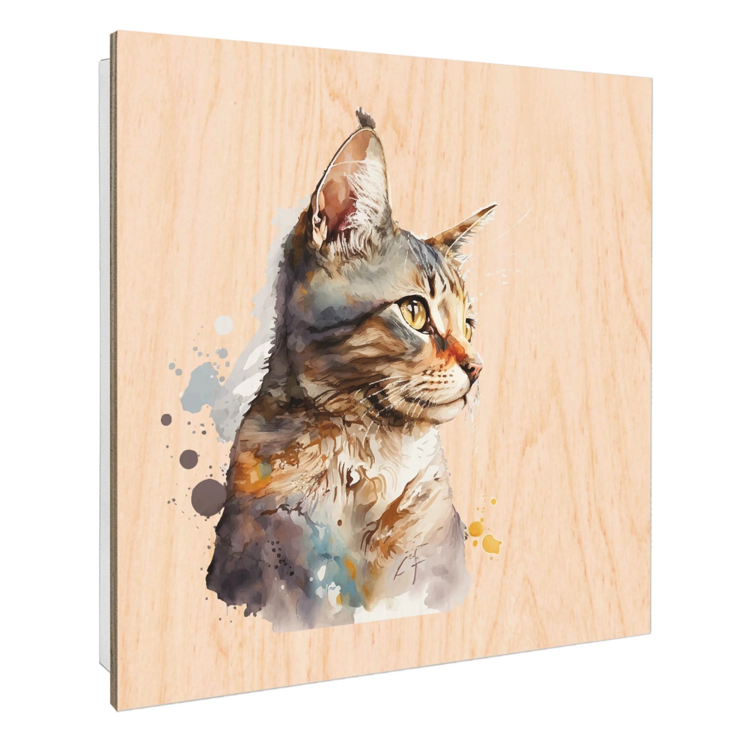 Banjado Schlüsselkasten mit Holzfront 30x30cm Weiß Scharnier Links 50 Haken günstig online kaufen