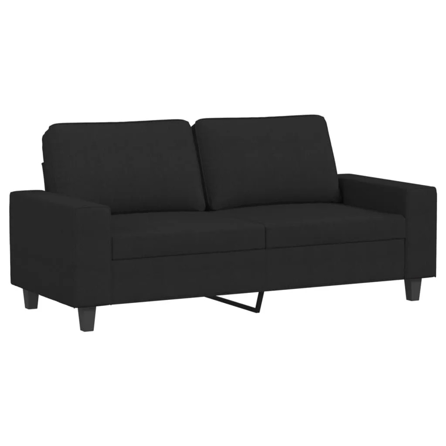 vidaXL 2-Sitzer-Sofa Schwarz 140 cm Stoff 359395 günstig online kaufen