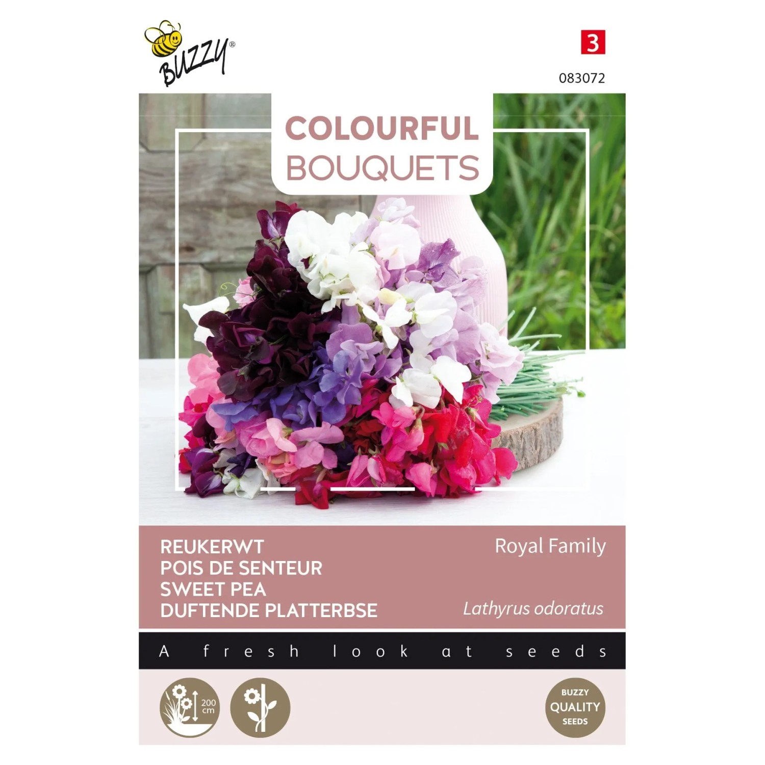 Duftwicke 'Royal Family' Buzzy Colourful Bouquets Samen Ca. 5 g Duftende Schnittblumen