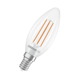 Osram LED-Lampe E14 in Kerzenform, 2.2W, 2700K. Energiesparende LED für stimmungsvolles Licht.