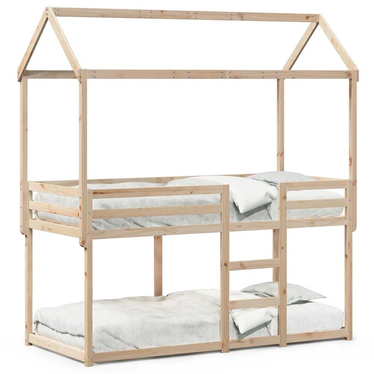 vidaXL Etagenbett ohne Matratze 90x190 cm Massivholz Kiefer 3282124 günstig online kaufen