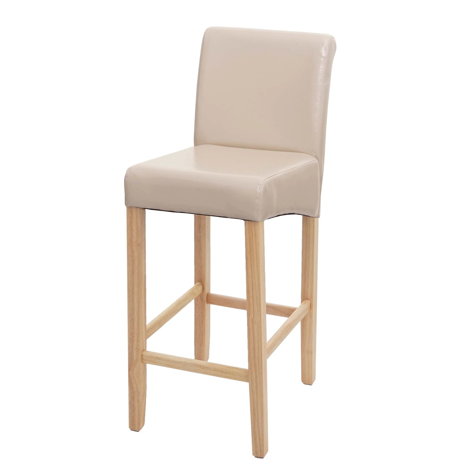 MCW Barhocker C33 Creme Helle Beine Kunstleder günstig online kaufen