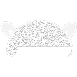 ESTAhome Wandtattoo Tierköpfe hellgrau, selbstklebend, 70x46,5 cm für Kinderzimmer.