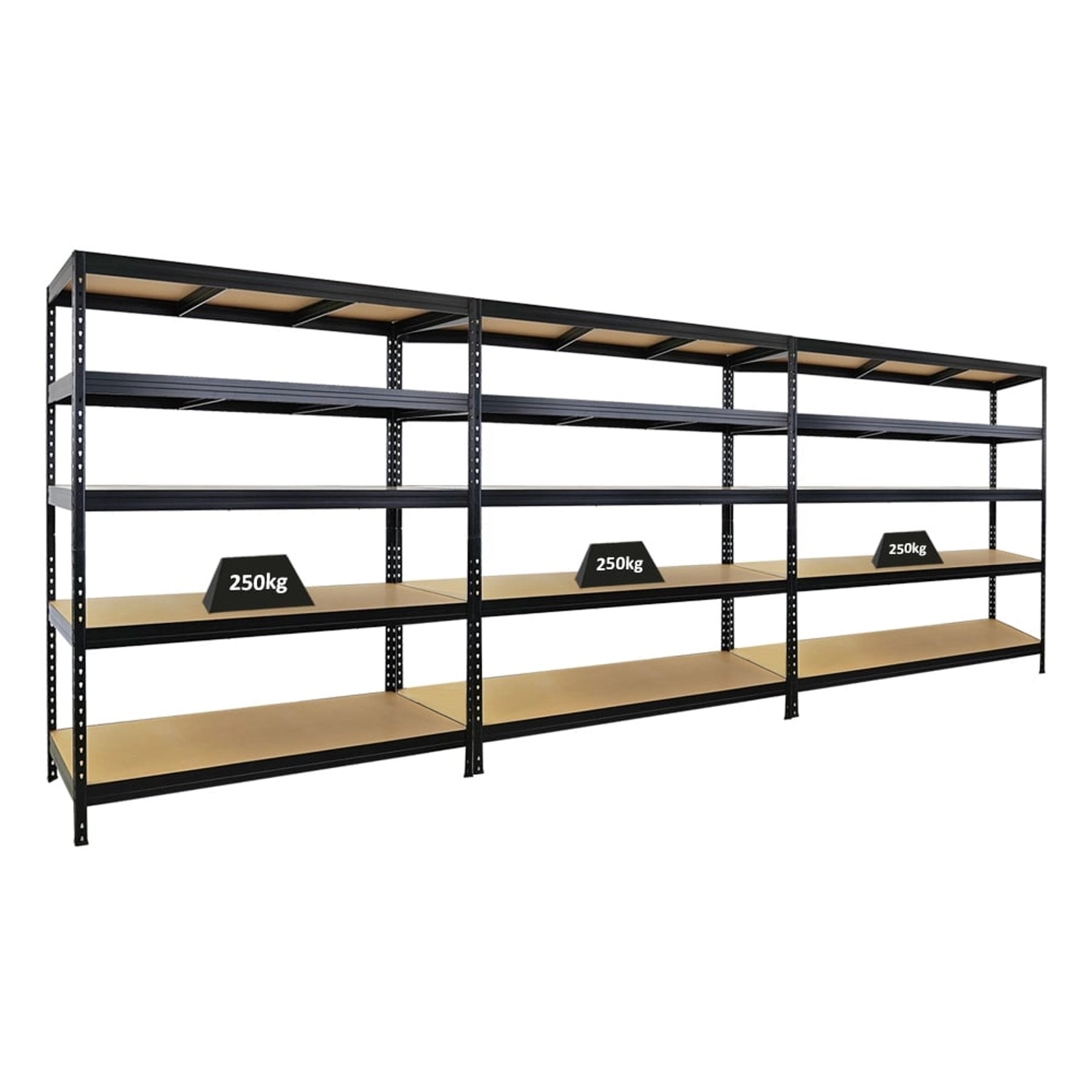 PROREGAL Mega Deal 3er-Sparset Schwerlastregal Rivet HxBxT 180x150x60 cm Fa günstig online kaufen