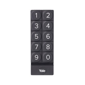 Schwarzes Yale Smart-Tastenfeld Linus für Smart Lock mit Zifferntasten.