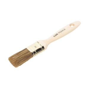LUX Flachpinsel Lasur, 30 mm Borsten, ideal für Lasuren und schwer zugängliche Stellen.