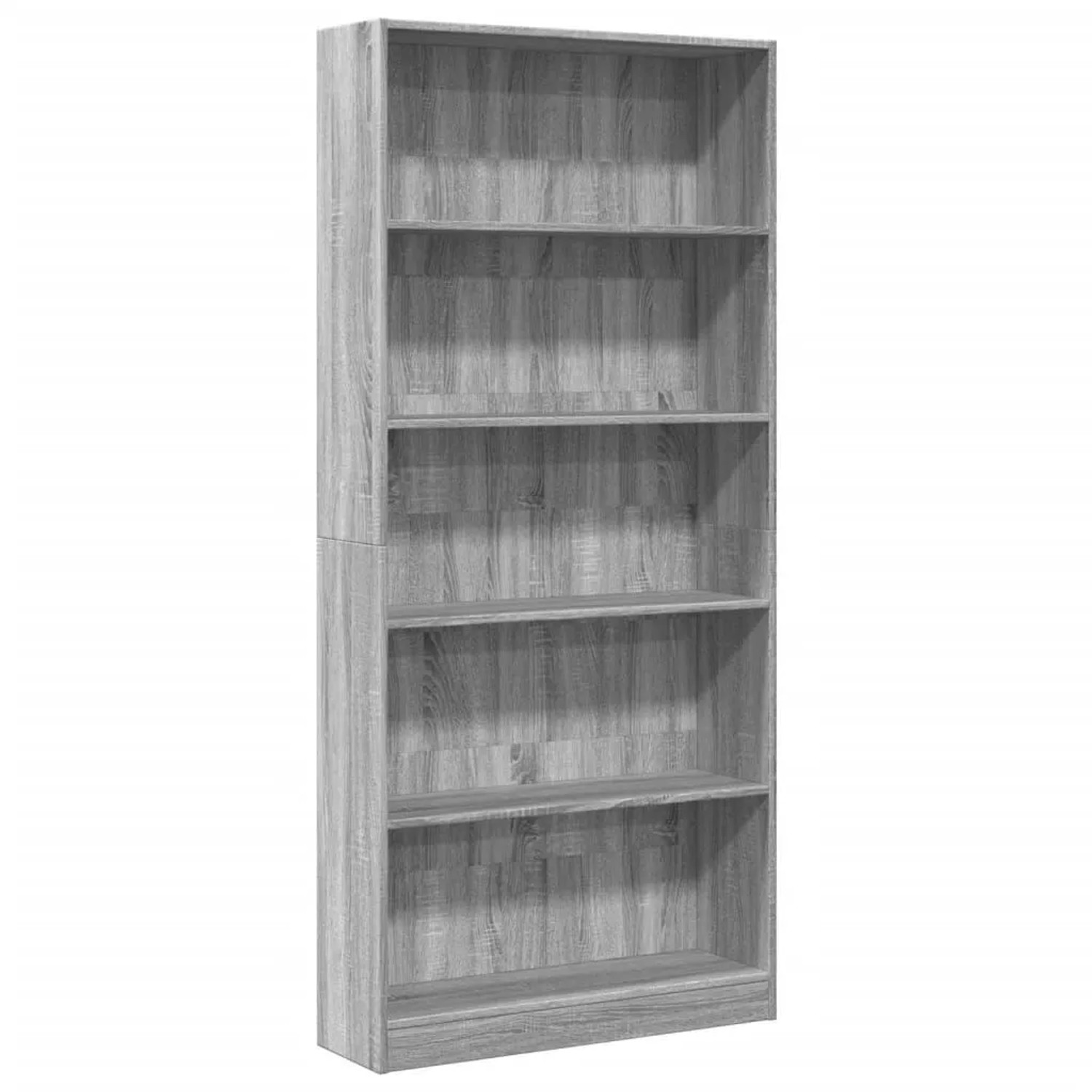 vidaXL Bücherregal Grau Sonoma 80x24x176 cm Holzwerkstoff 857858 günstig online kaufen