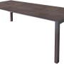 Anthrazitfarbener Ausziehtisch Sophia, Teil des 9-teiligen Gartenmöbel-Sets von Garden Pleasure.