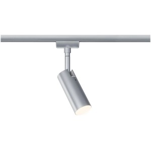 Paulmann Urail LED Schienenspot Tubo, Einzelspot in Chrom Matt. Warmweißes Licht für Schienensysteme.