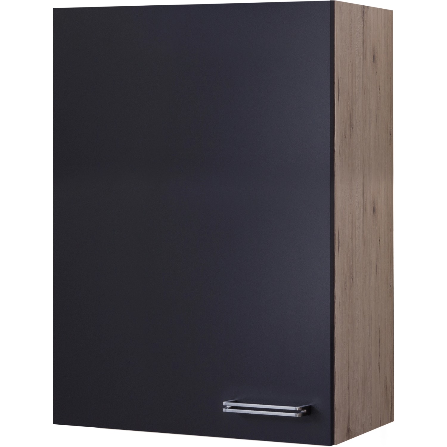 Flex-Well Exclusiv Hängeschrank groß Lara 60 x 89 cm Anthrazit-San Remo Eiche