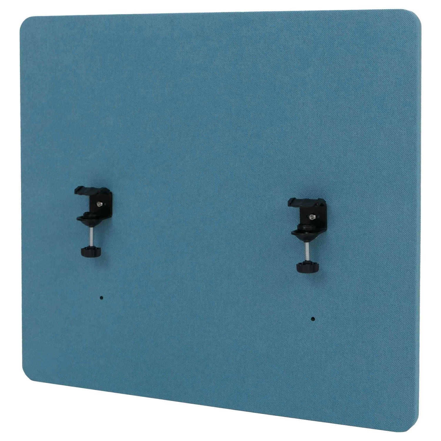 MCW Akustik-Tischtrennwand G75 Doppelwandig Stoff/Textil 60x65cm Türkis