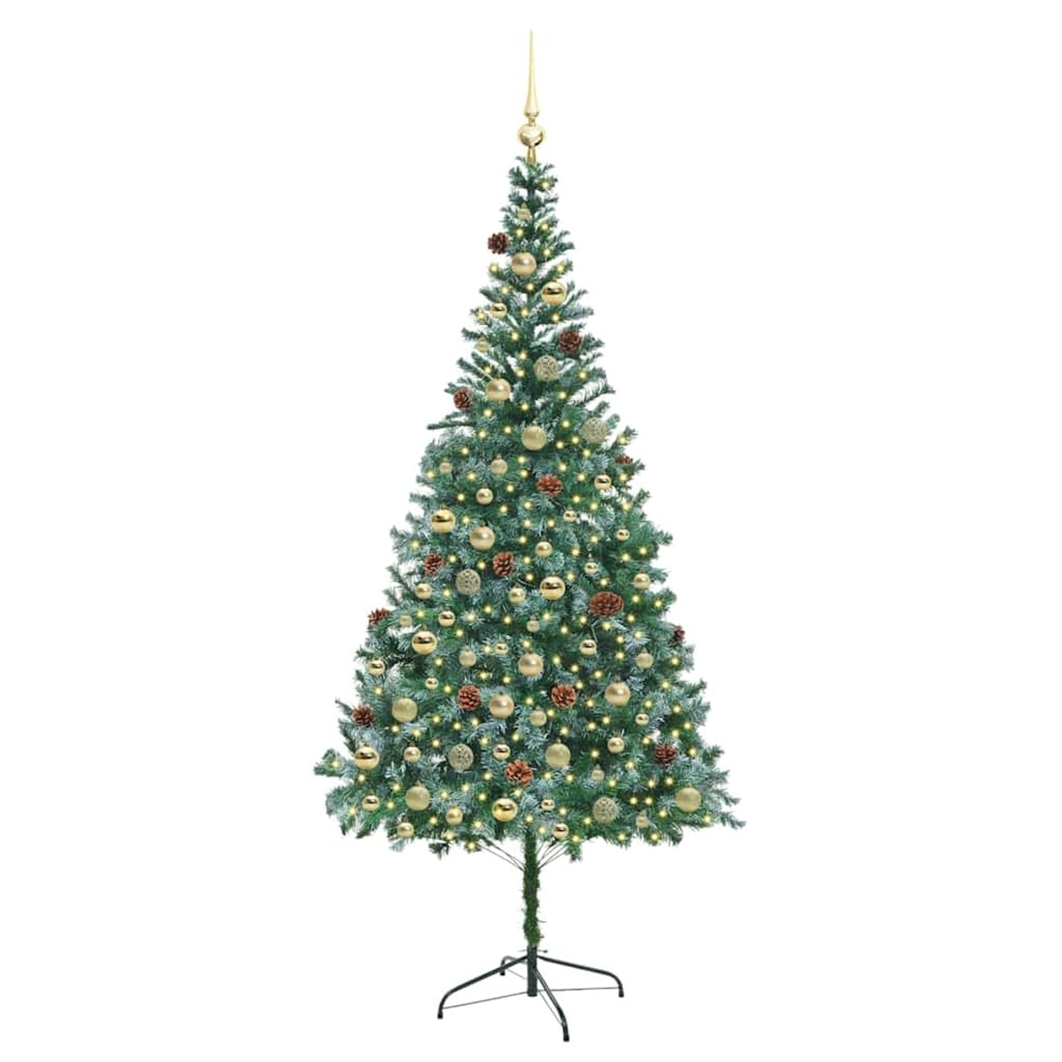 Thumbnail - vidaXL Künstlicher Weihnachtsbaum Grün 210 cm PVC und Stahl 3396727