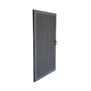 Home Deluxe WPC Gartentor Callator Premium, 80x180 cm, Anthrazit, vertikale Paneele.