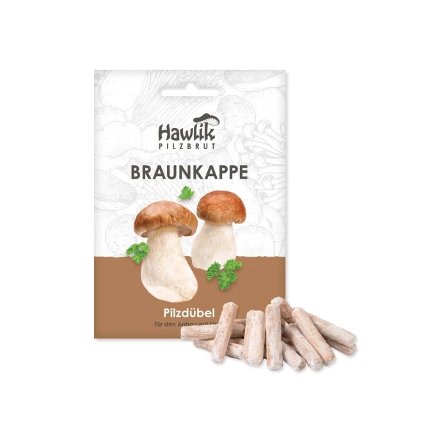 Hawlik Pilzbrut Myzel Dübelbrut Braunkappen für Pilzzucht im Garten auf Str günstig online kaufen