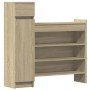 vidaXL Schuhschrank Sonoma-Eiche 100,5x28x100 cm Holzwerkstoff 840424