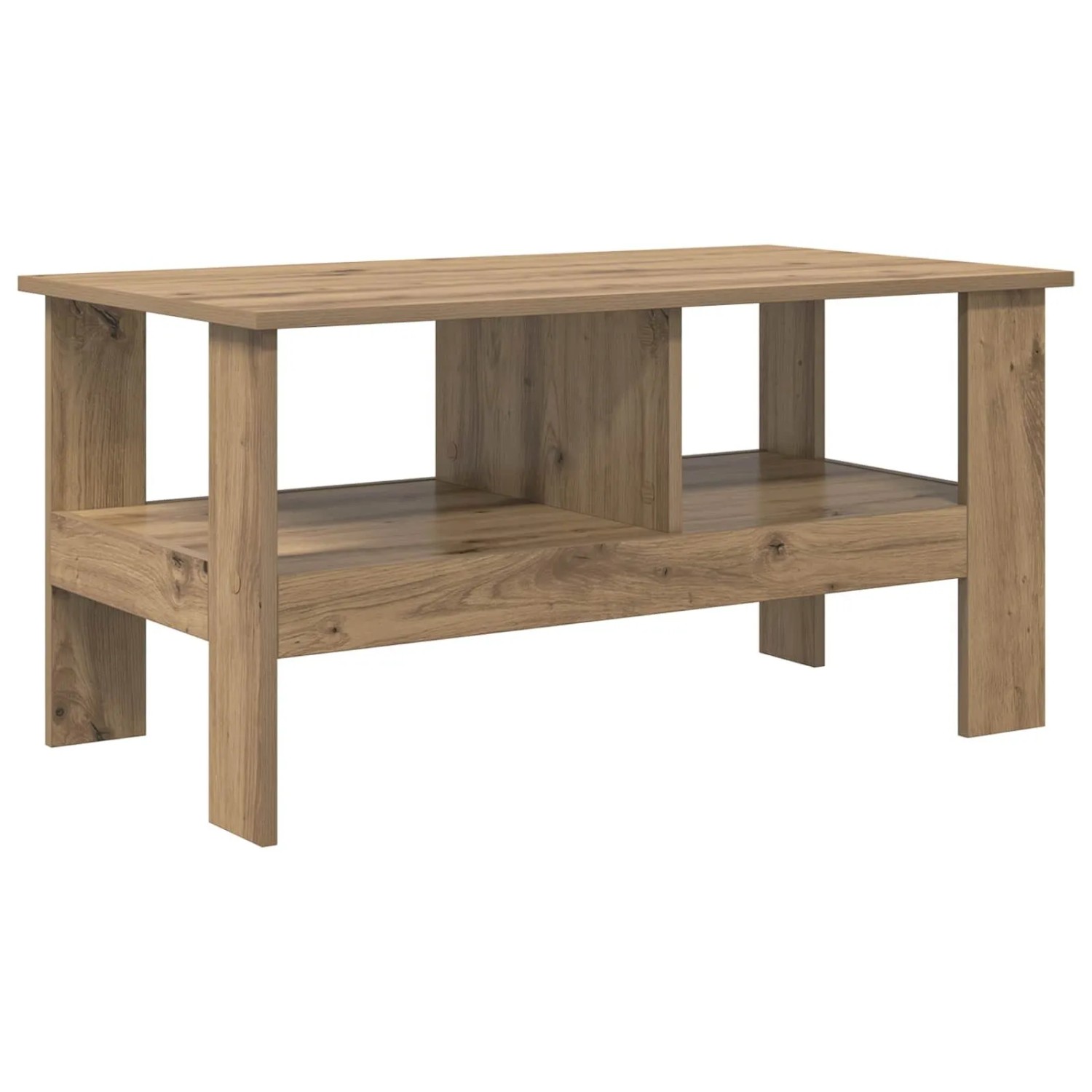 vidaXL Couchtisch Artisan-Eiche 90 x 50 x 45 cm Holzwerkstoff 8000259 günstig online kaufen