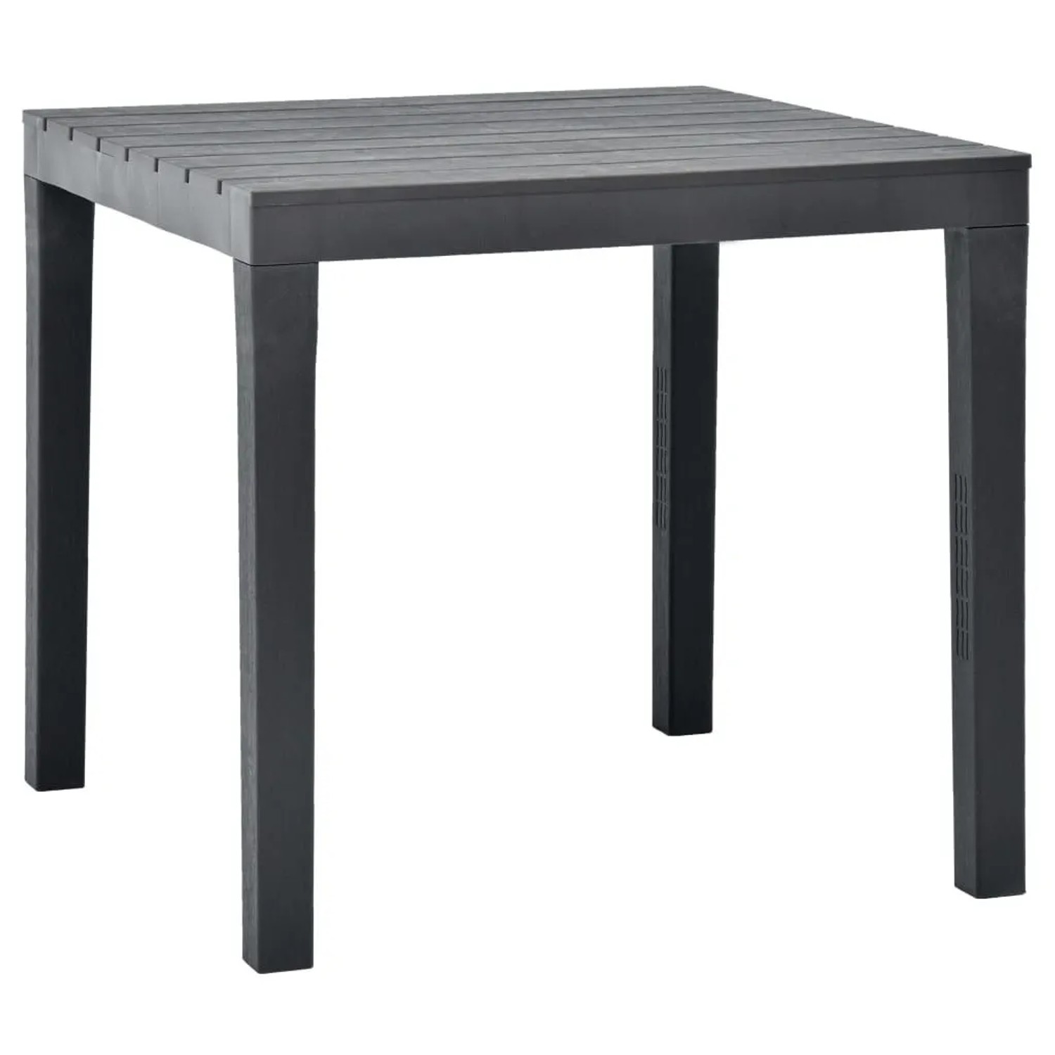 Furnicato Gartentisch Anthrazit 78x78x72 Cm Kunststoff