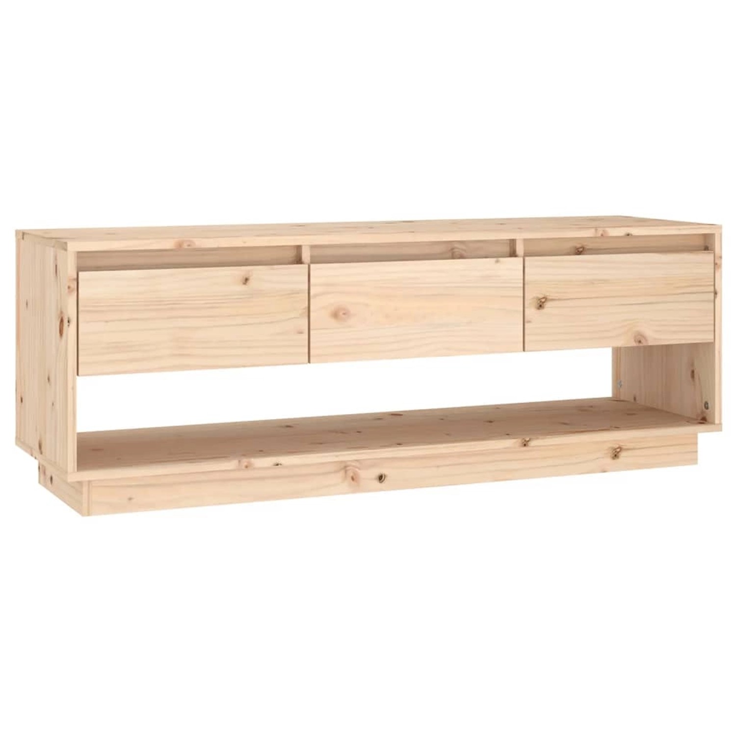 vidaXL TV-Schrank 110,5x34x40 cm Massivholz Kiefer 813844 günstig online kaufen