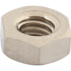 Mutter Flach M6 Außensechskant 10 mm Edelstahl A2 8 Stück
