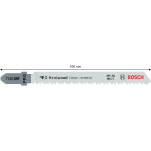 Bosch Stichsägeblatt T 101 BRF, 3 Stück, für saubere Schnitte in Hartholz.