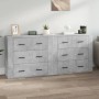 vidaXL Sideboards 2 Stk Betongrau Holzwerkstoff 3185411_2