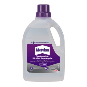 Metylan Aktiv Tapetenablöser, 1 Liter Flasche für 400 m², zum einfachen Entfernen von Tapeten.