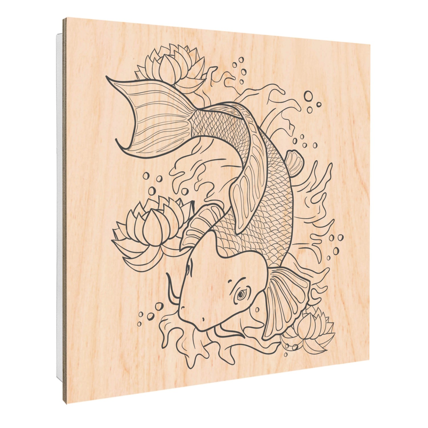 Banjado Großer Schlüsselbox Holz 30x30cm Weiß Scharnier Rechts 50 Haken Sch günstig online kaufen