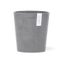 Ecopots Orchideentopf Morinda, grau, 14 cm. Ideal für Orchideen und Kräuter, für Innen- und Außenbereich.