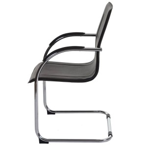 PROREGAL Konferenzstuhl 2er-Set Sammy 93x56x56cm Sitzhöhe 47cm Besucherstuhl Freischwinger Braun