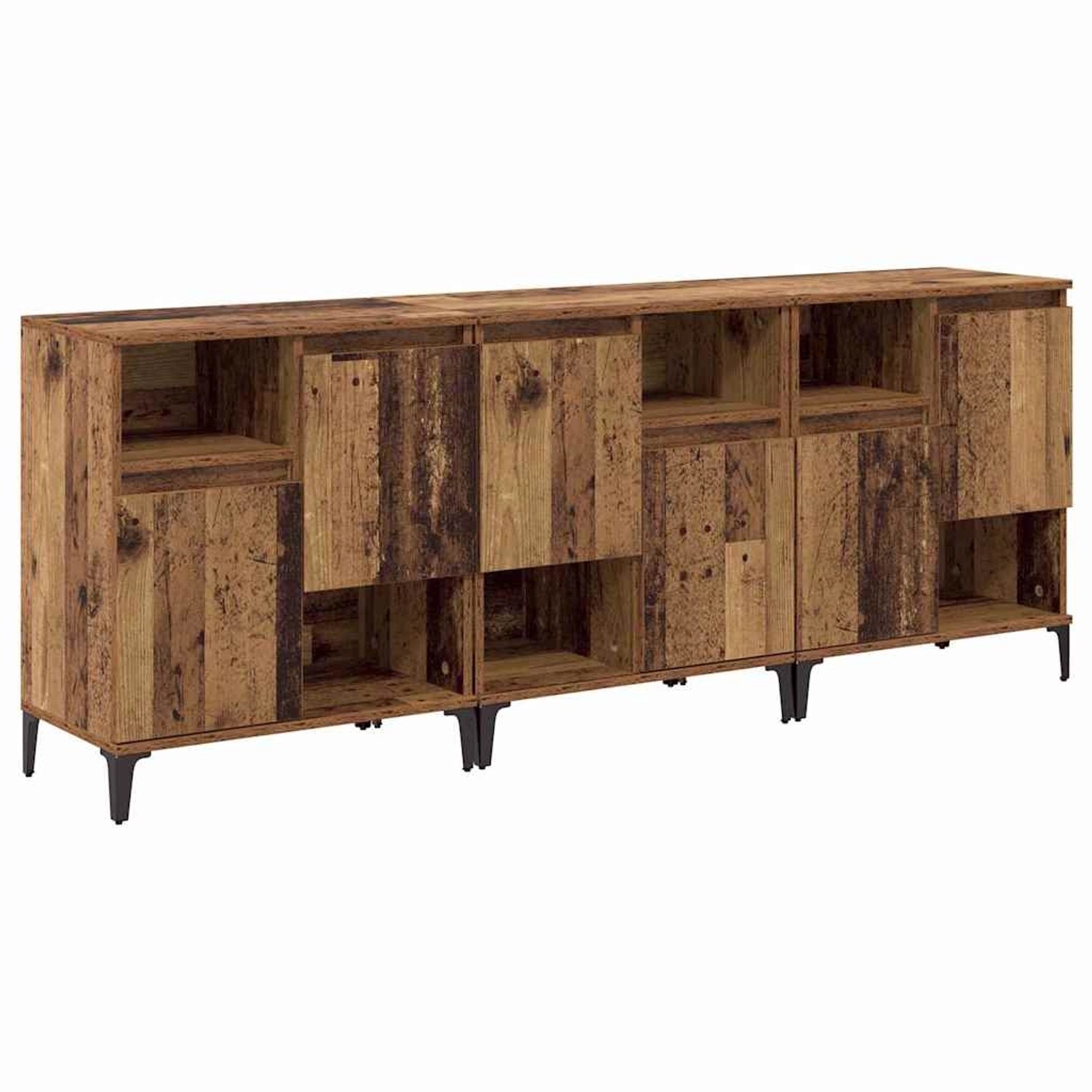 vidaXL Sideboards 3 Stk Altholz 60 x 35 x 70 cm Holzwerkstoff 3415562 günstig online kaufen