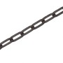 Schwarze Zierkette Vierkant, 4x4 mm, als Meterware für Deko-Zwecke.