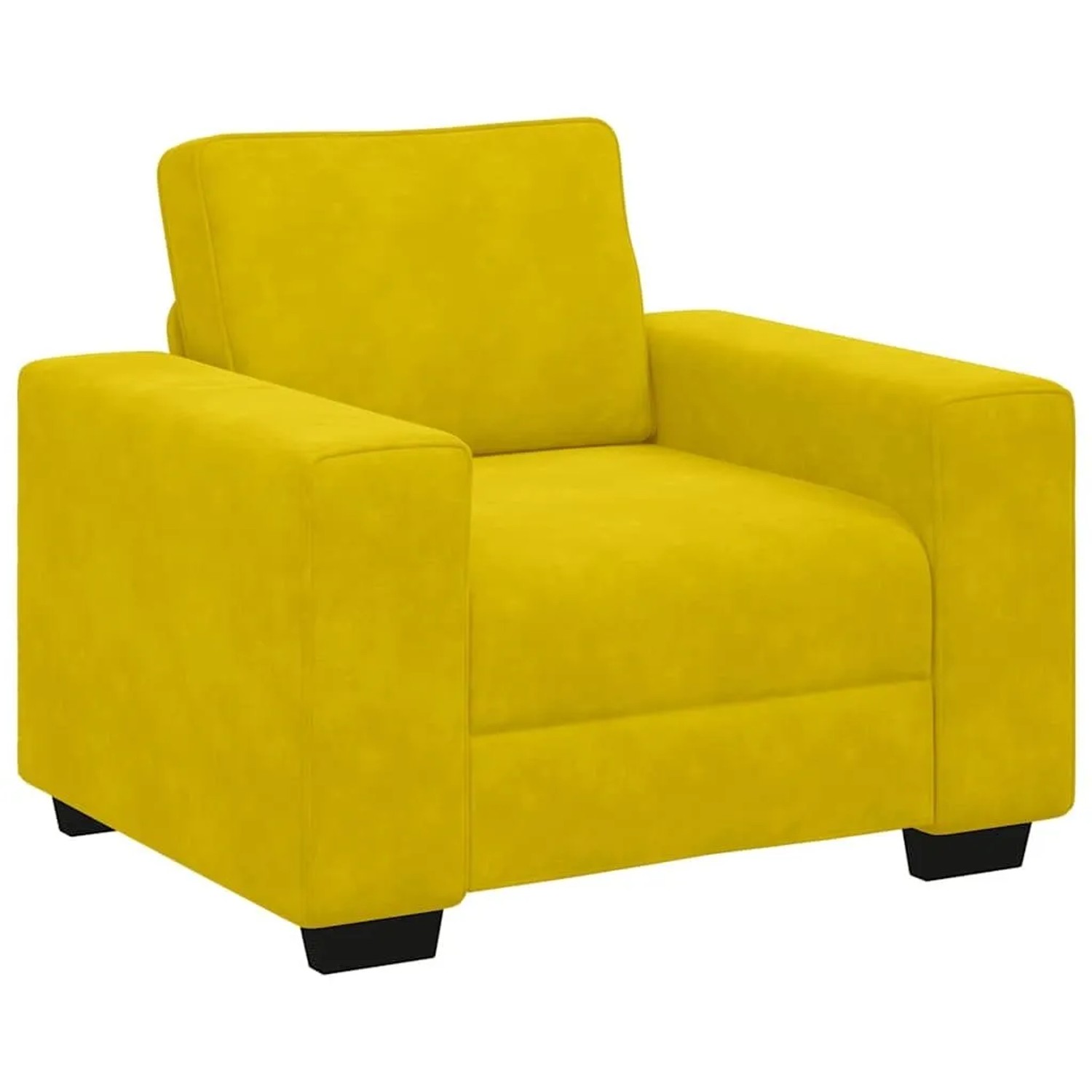 vidaXL Sessel Gelb 100x77x82 cm Samt 4105253