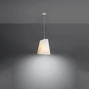 Weißer Sollux Lighting Kronleuchter Blum 1, moderne Designerlampe für Wohnzimmer & Schlafzimmer.