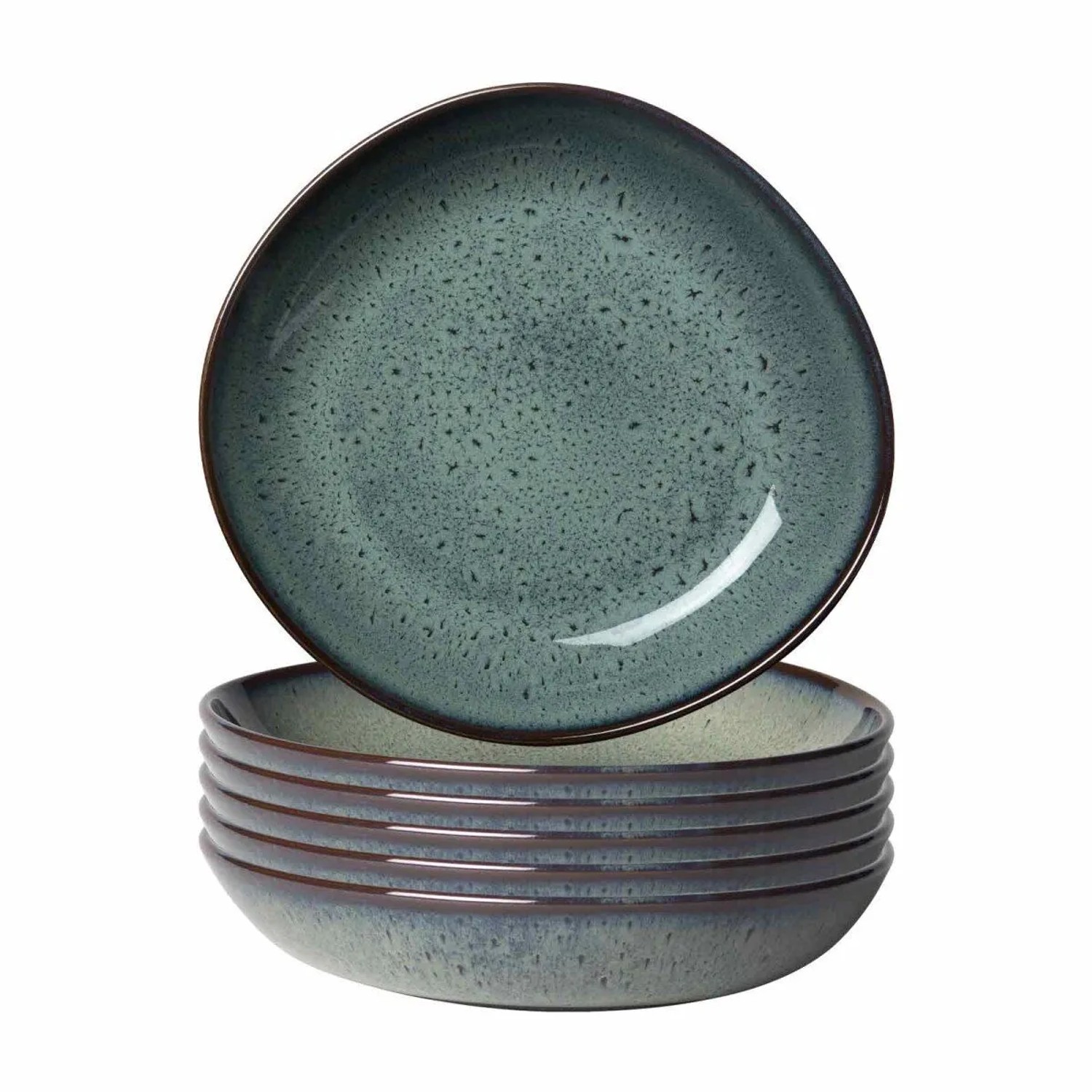 like. by Villeroy & Boch Lave Schalen Flach 21 cm 6er Set Gris