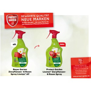 Protect Garden Lizetan Zierpflanzen- & Rosen-Spray AF, 500ml Flasche, zur Schädlingsbekämpfung.