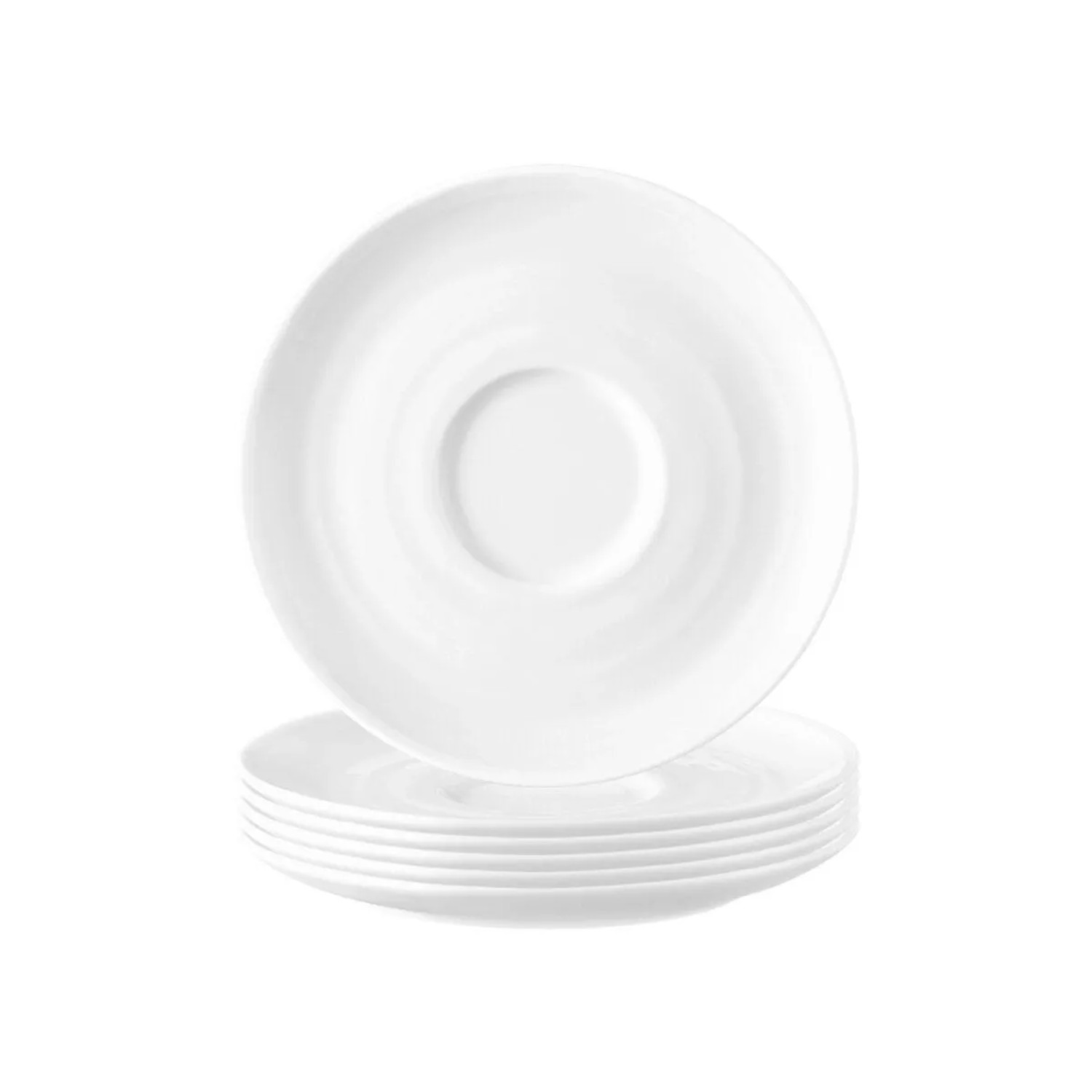 Seltmann Weiden Terra Kombi-Untertassen 16,1 cm 6er Set Weiß