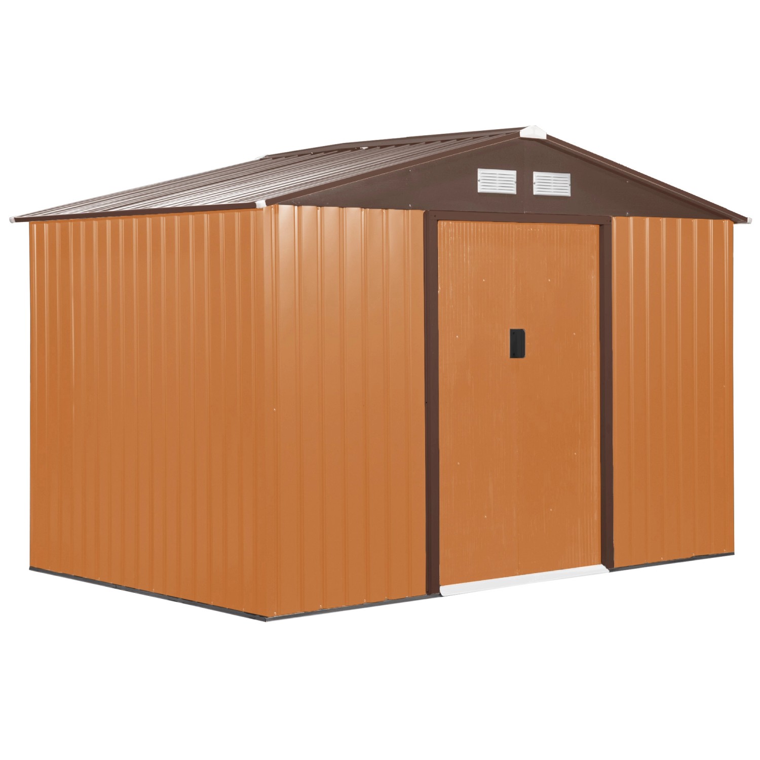 Outsunny Gerätehaus mit Bodenrahmen Schiebetüren 277 x 195 x 192 cm günstig online kaufen