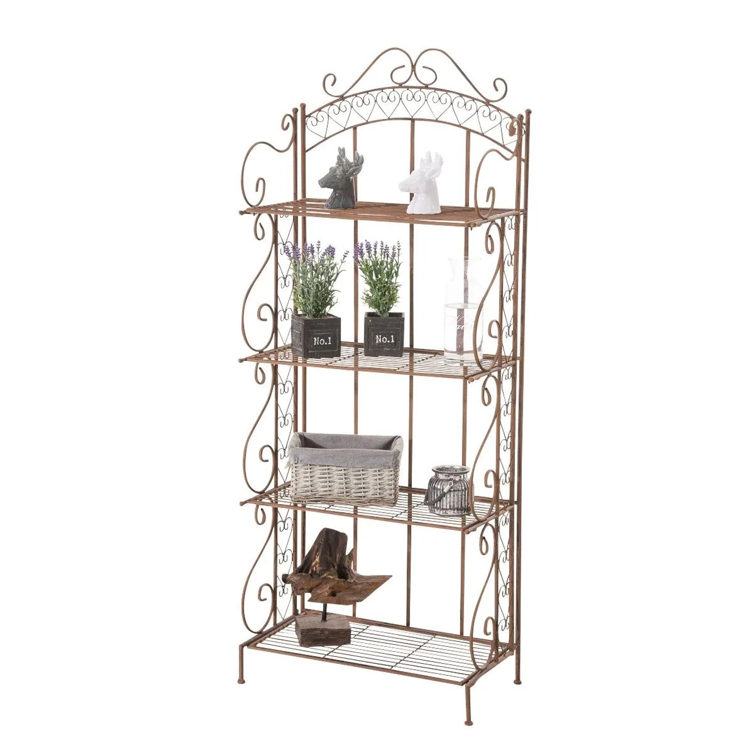 Clp Standregal Antje Aus Eisen Antik Braun