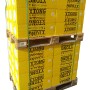 Palette Ytong Planblöcke, 104 Stück, für Innenwände. Porenbetonsteine in gelber Verpackung.