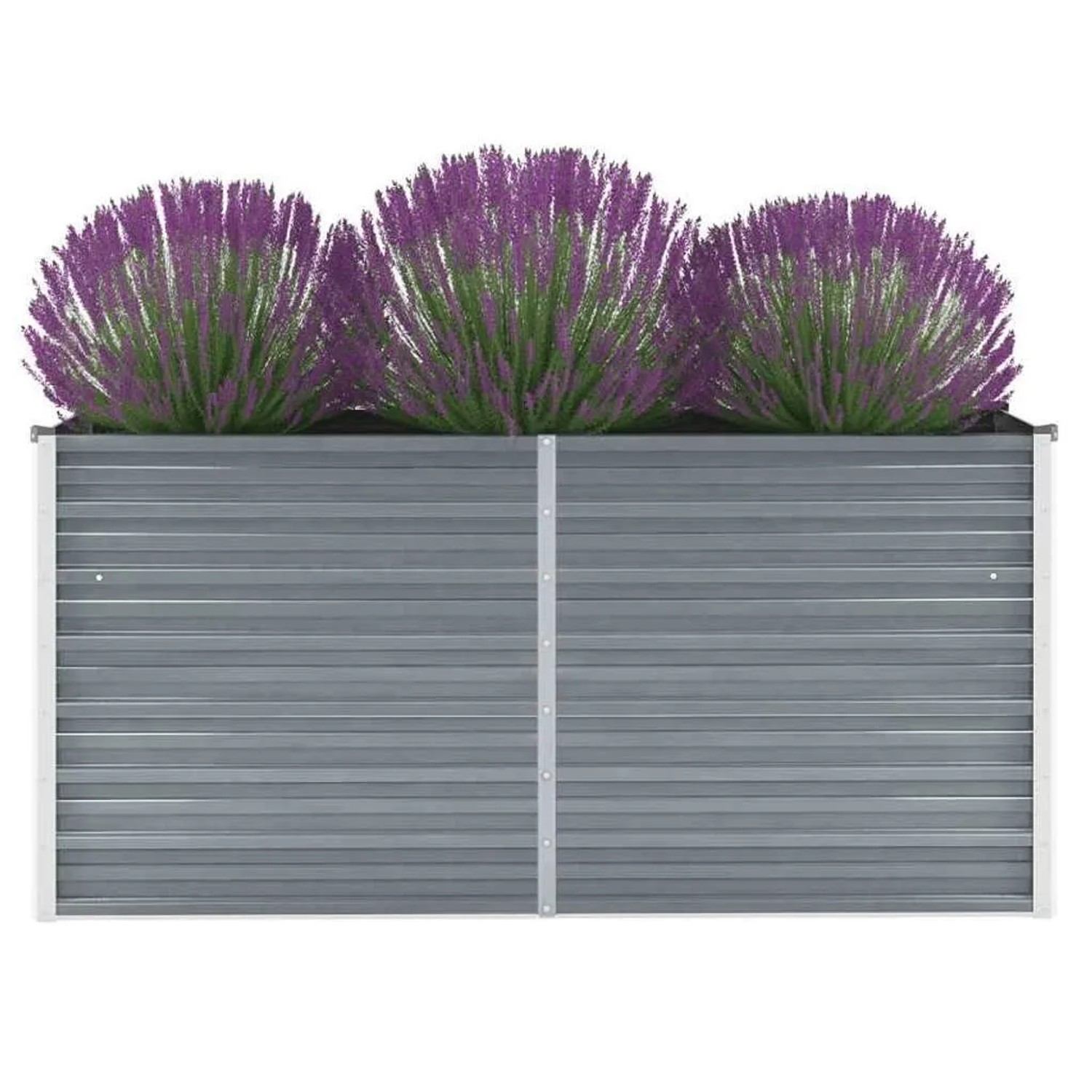 Furnicato Garten-hochbeet Verzinkter Stahl 160x40x77 Cm Grau