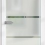 Glasdrehtür mit Siebdruck Dekor 36/15, ESG Floatglas, DIN Rechts. Glastür für mehr Licht im Raum.