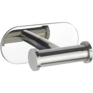 Wenko Wandhaken Turbo-Loc Edelstahl Duo Orea Shine, doppelter Handtuchhalter zur Wandmontage.