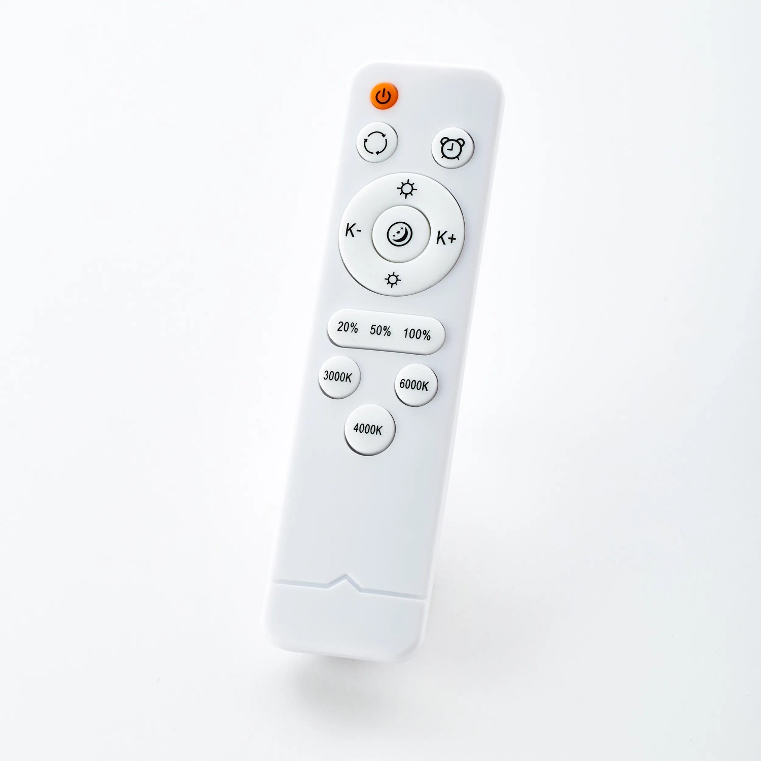 Fernbedienung für Brilliant LED-Deckenleuchte Slimline zur Steuerung von Lichtfarbe und Helligkeit.