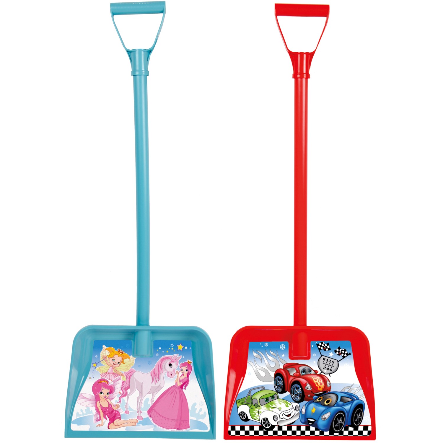 SONNECK Kinder Schneeschieber Bambini, Kunststoff, mit Motiv (Sortierung zufällig)