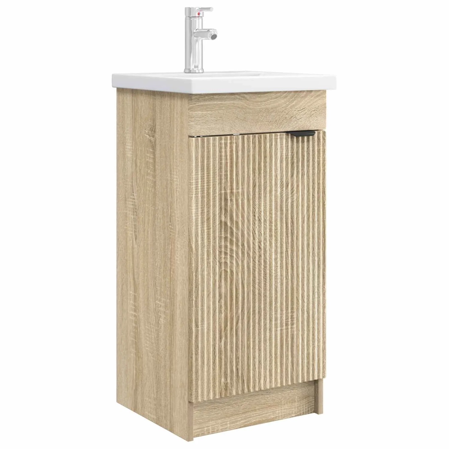 vidaXL Badezimmerschrank mit Waschbecken Sonoma-Eiche 890086